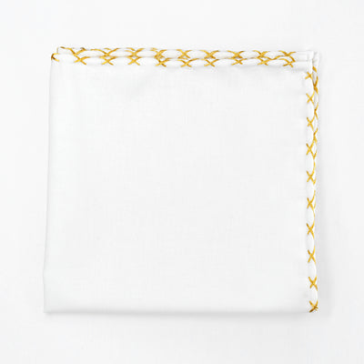24K Gold Embellished Pocket Square