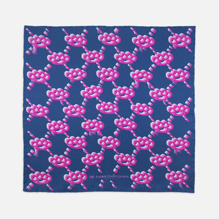 Brass Knuckles Paint Pocket Square