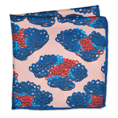 Brass Knuckles Leopard Pocket Square