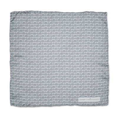 Brass Knuckles Stacked Pocket Square - Grey - Shawn Christopher