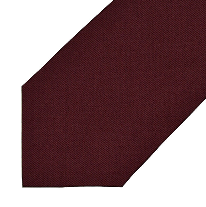 Wool - Burgundy Twill - 7-Fold Necktie